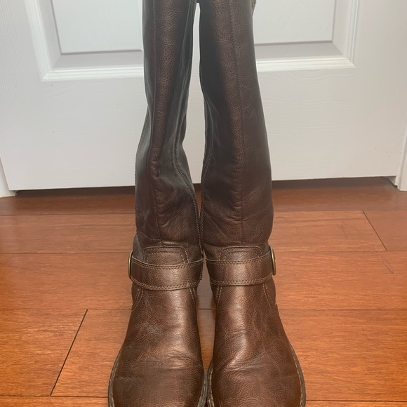 B.O.C. by Born Martina Tall Knee High Leather Riding Boot-Brown-Women size 8 - Picture 6 of 9